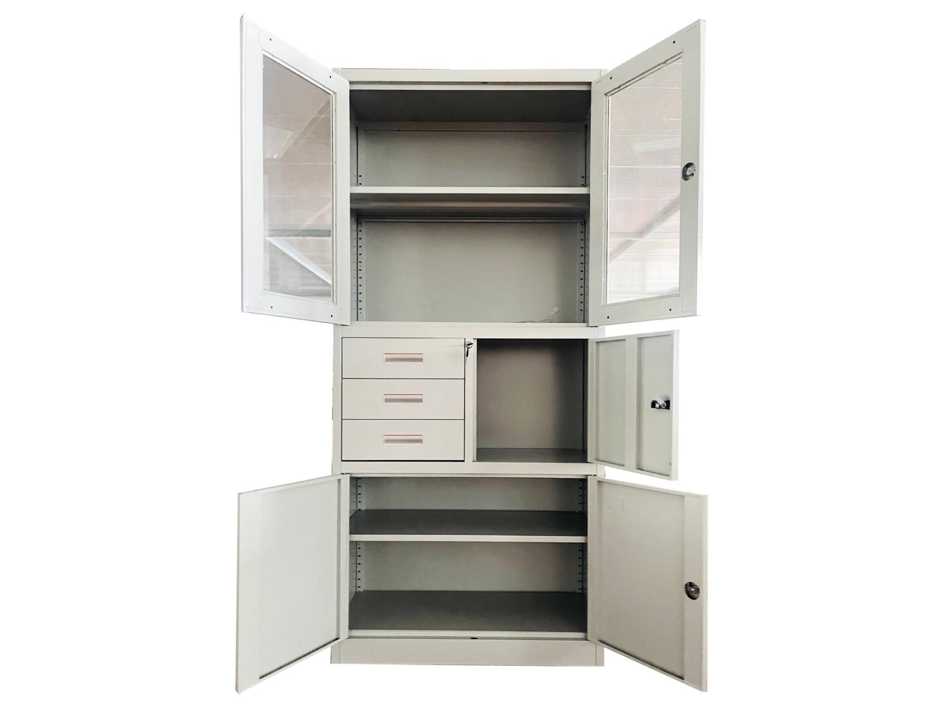 cabinet and shelf