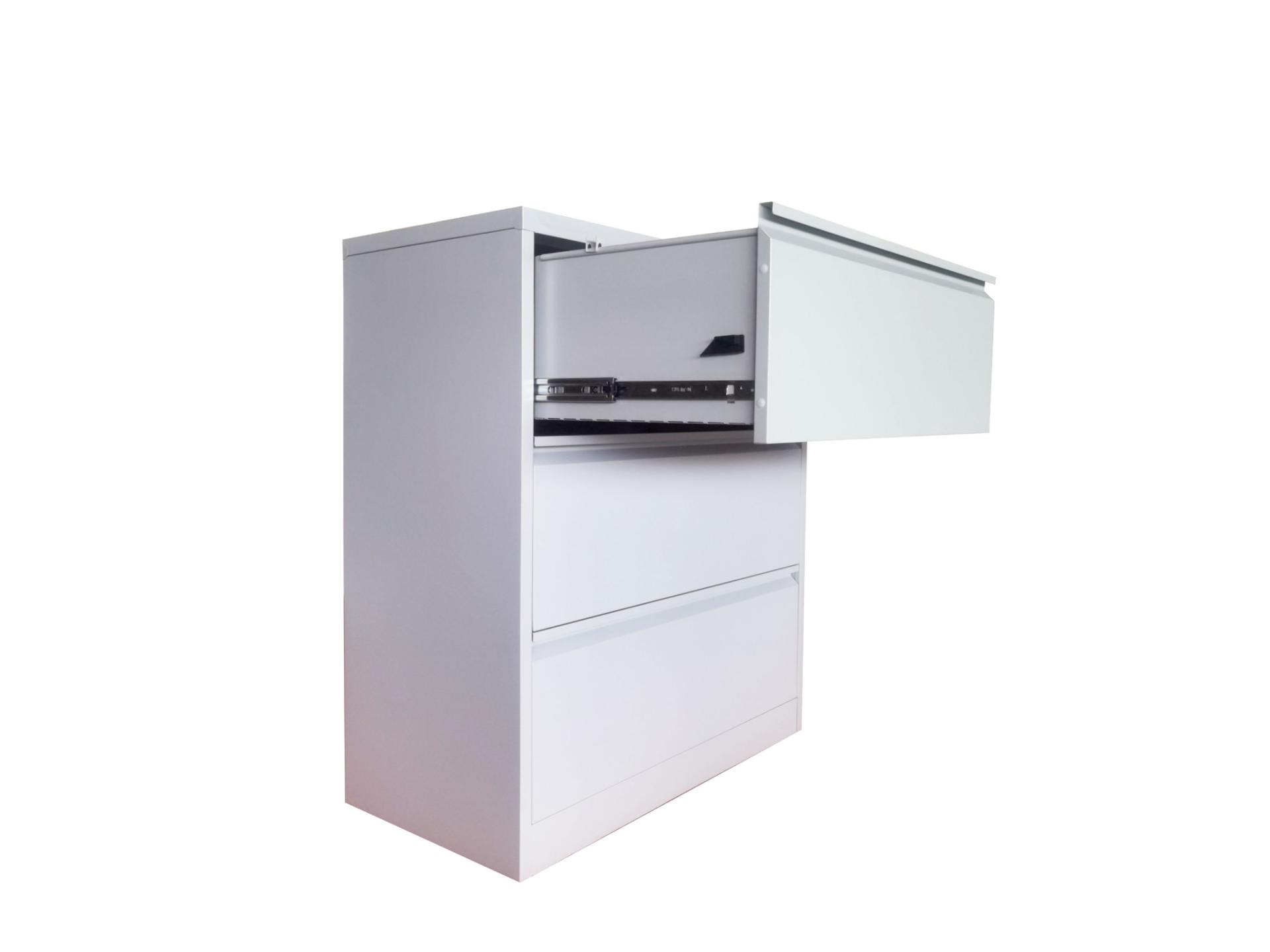 anti-tilt structure of metal cabinet