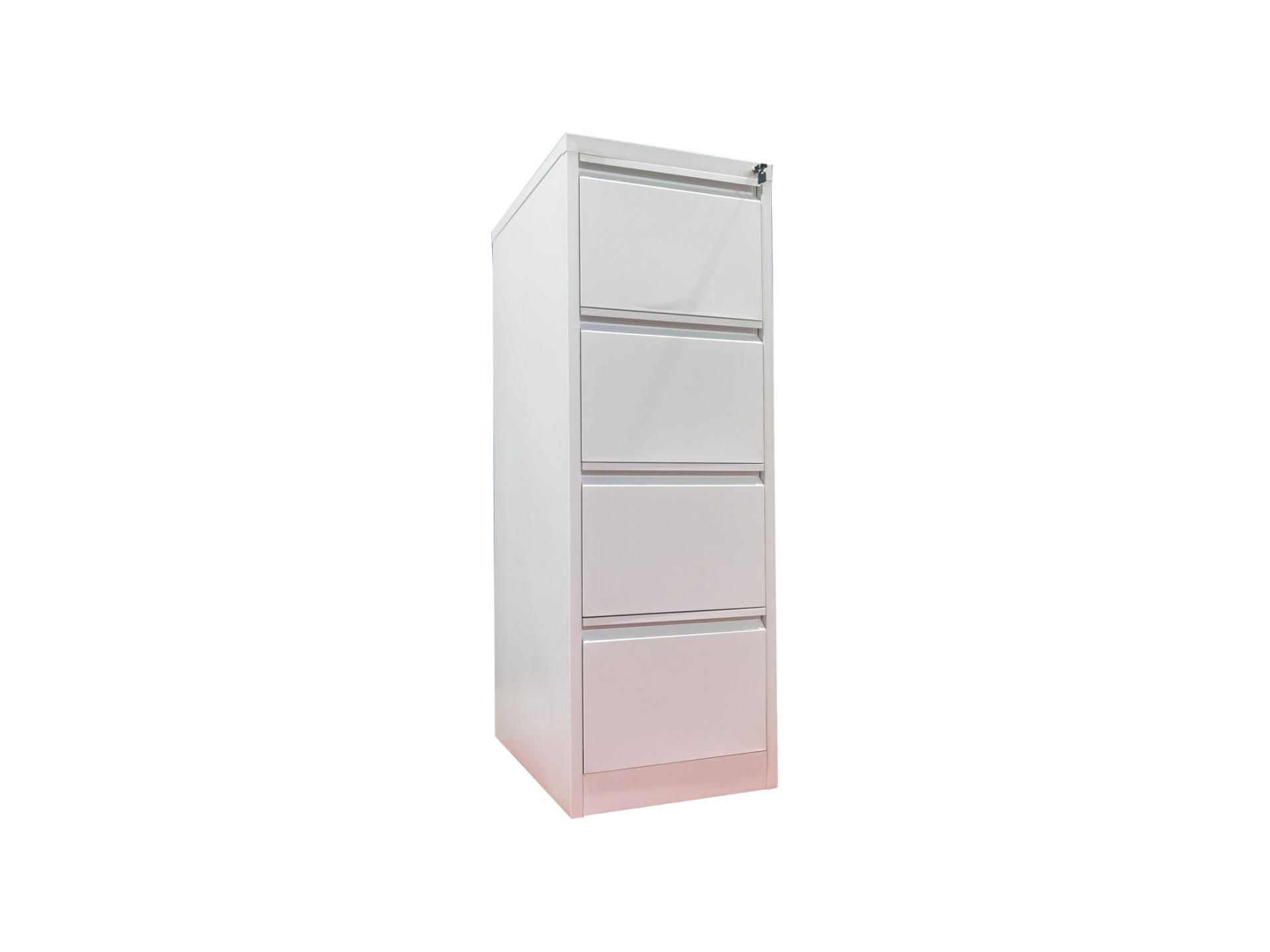 white metal steel file cabinet