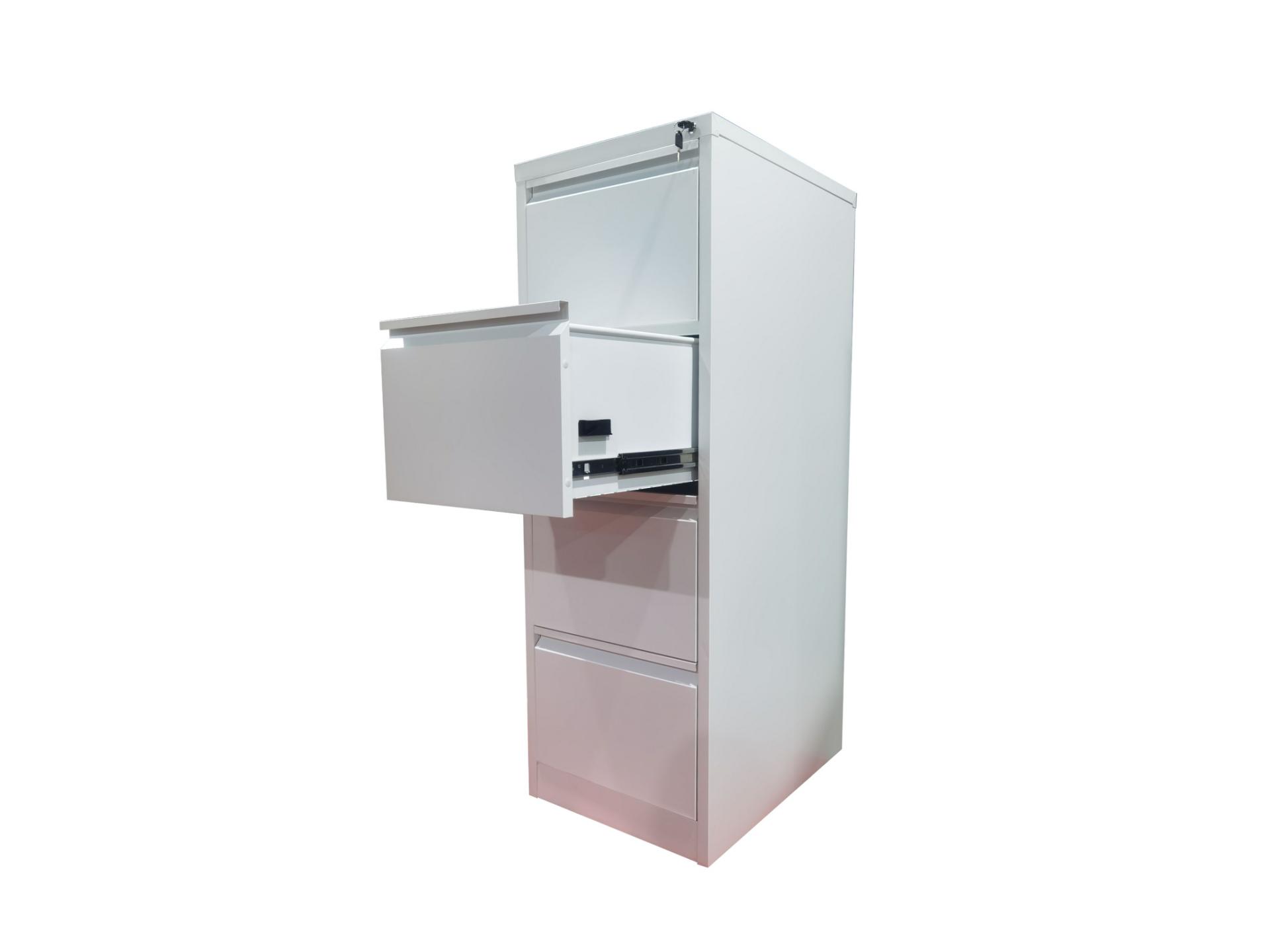 vertical filing cabinet with central locking system