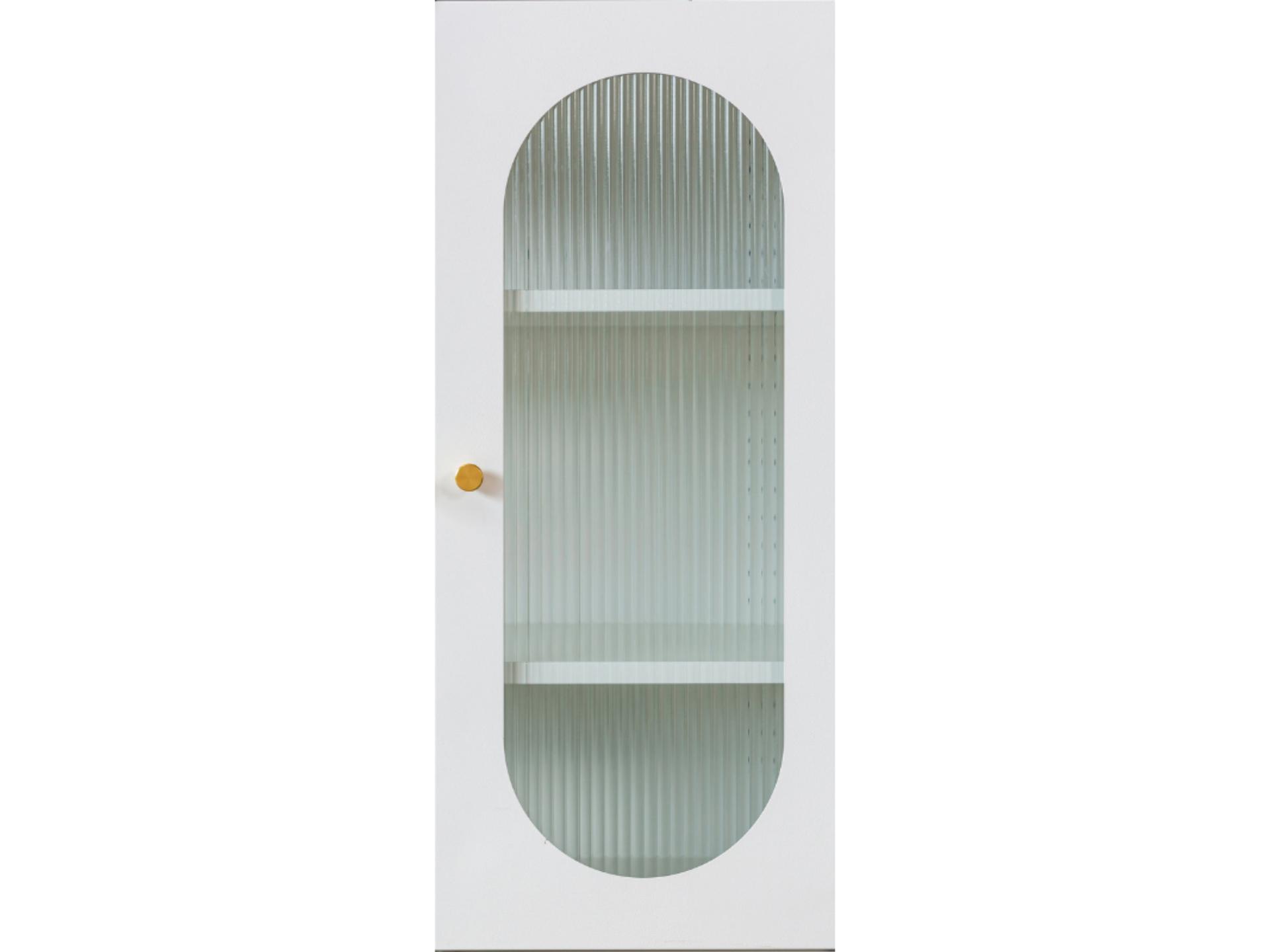 ribbed glass door