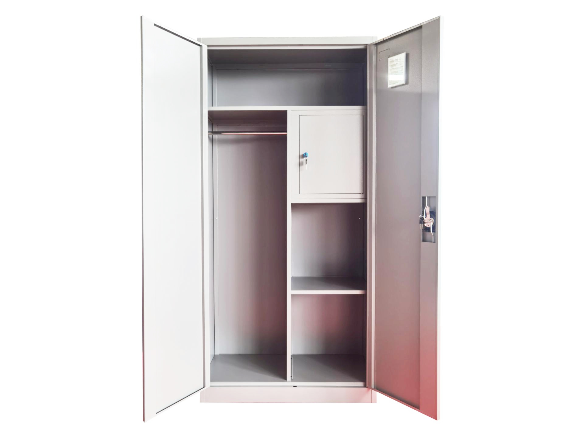 metal cloth wardrobe with shelves