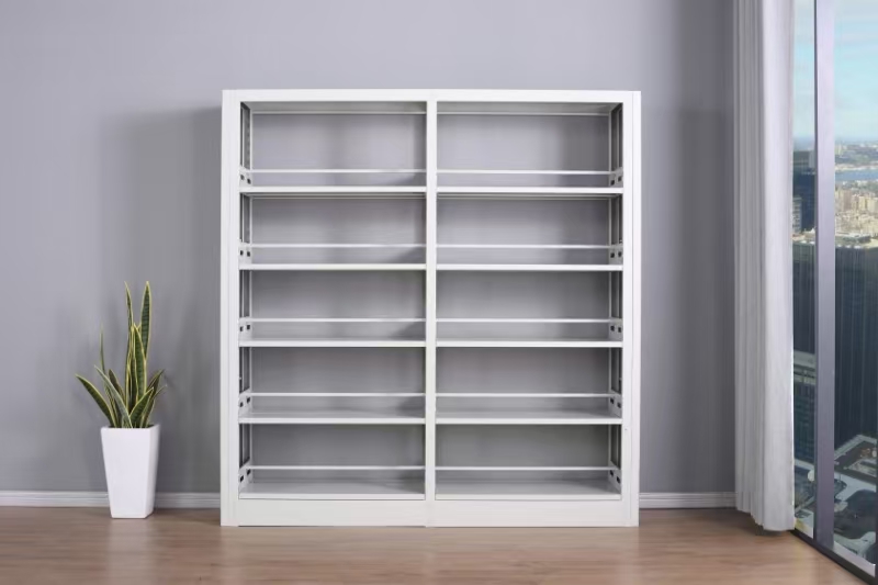 Two Sided Steel Bookshelf